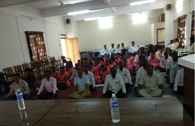 Aanapan shibir today world Manasik swasthya Day @ Panchayat Samiti Shirur